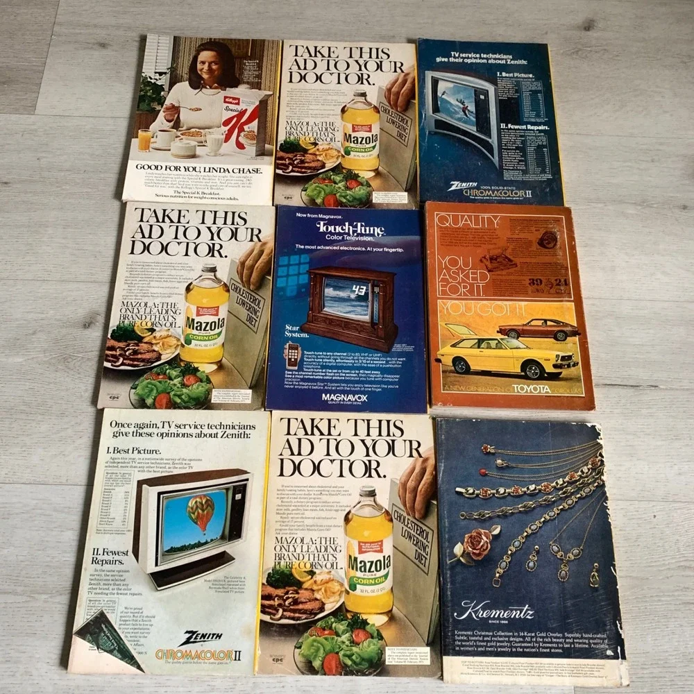 Vintage National Geographic 1976 Magazine Lot 9 Issues Bicentennial Year Vintage
